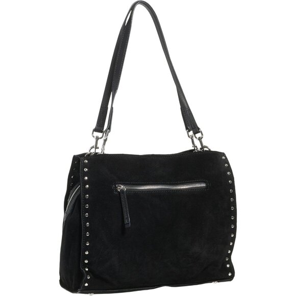 **American Leather Co. Lenox Studded Triple-Entry Satchel 2.0 - Suede** - Picture 4 of 4